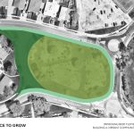 A map of the new park boundary plan in Bert Fleming Park