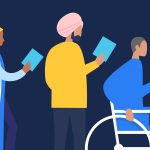 Voters in line to cast their ballots in the election