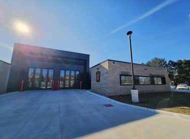 Front of fire station 123.