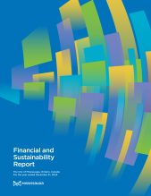 Cover page of the 2025 Financial and Sustainability Report.