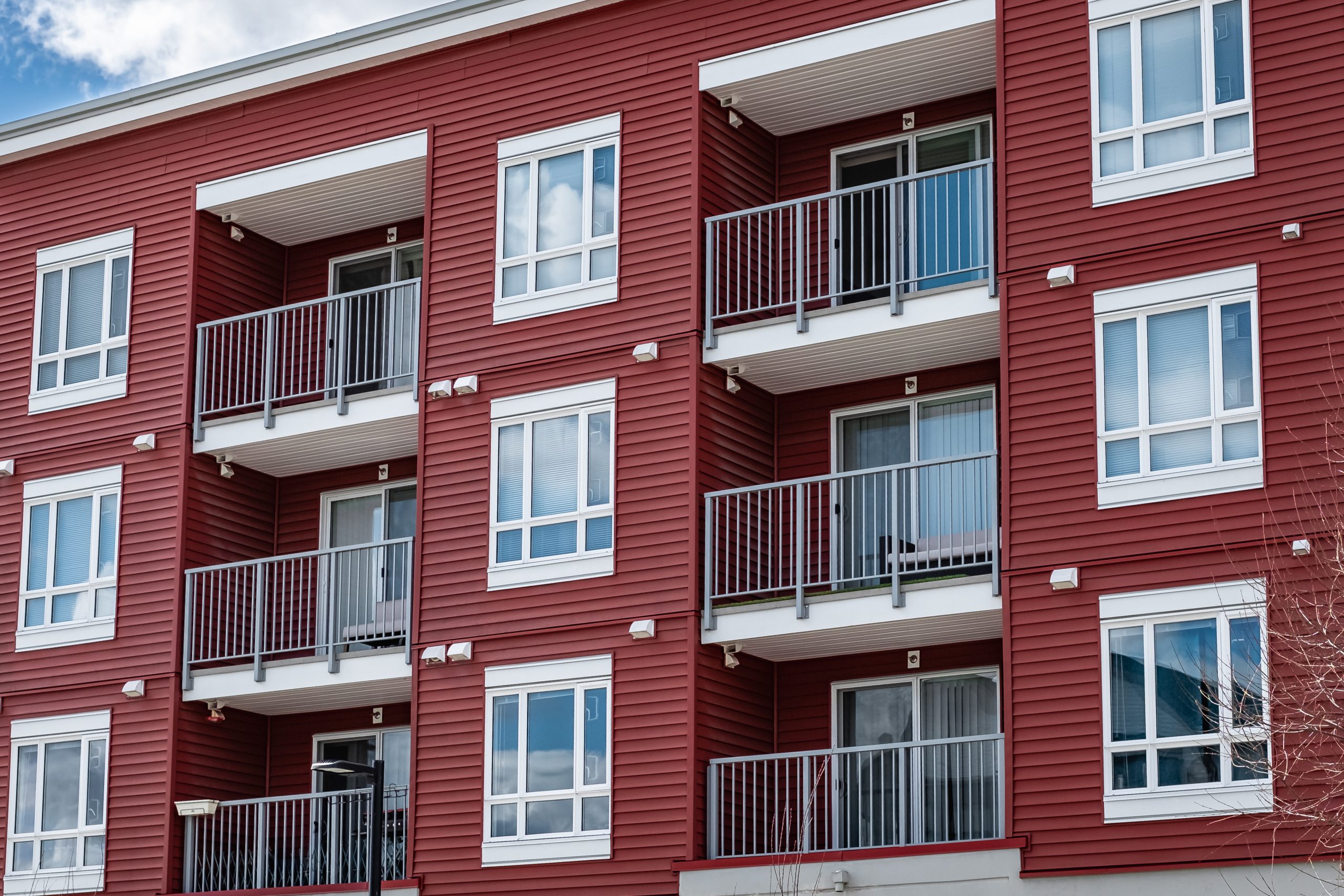 Picture of an balconies at an apartment building