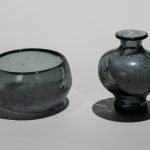 Glass bowl and vase
