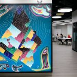 colourful graphic art sample mural