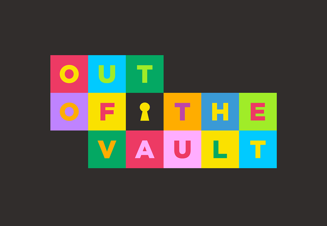 Out of the Vault exhibition graphic