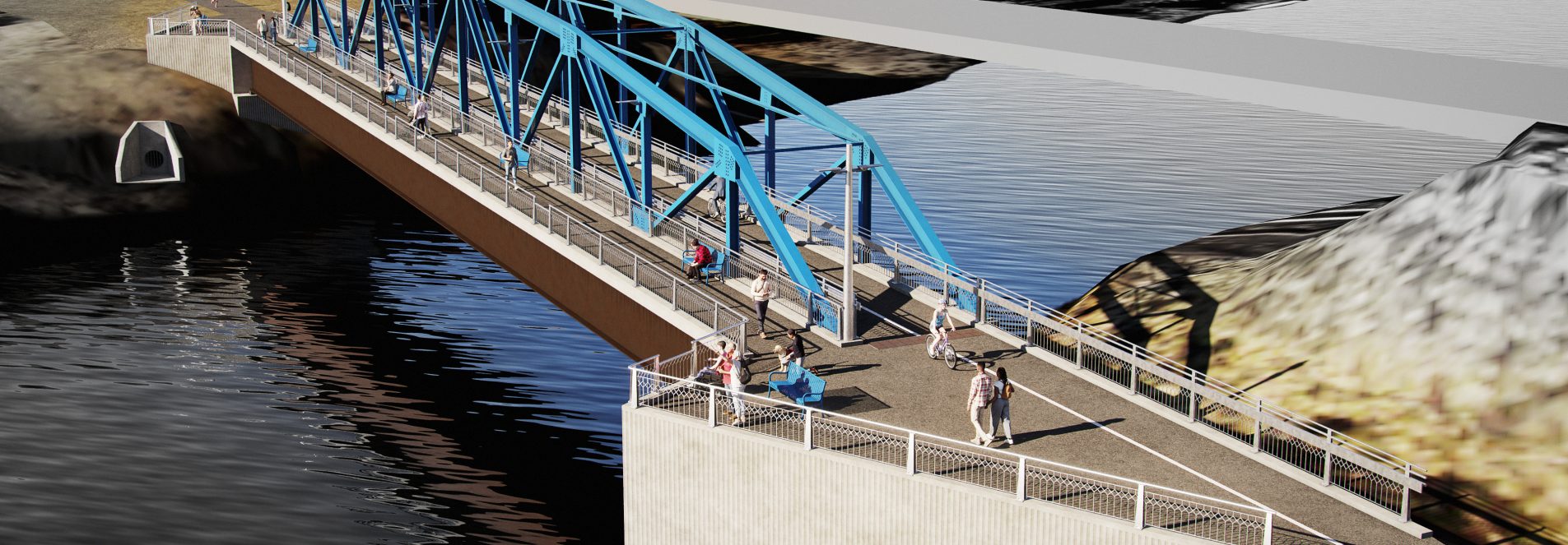 Rendering of Port Credit Active Transportation Bridge