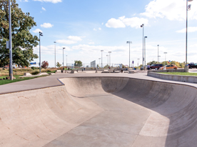 View of skateboard park in the daytime