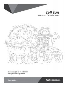 Hay truck colouring page