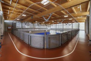 Indoor walking track.