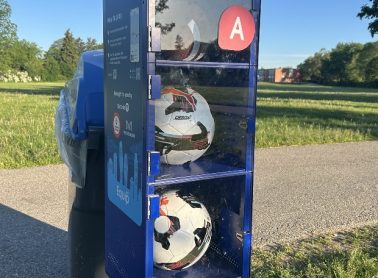 Sport equipment locker at select City parks