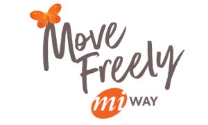 Move Freely Colour Logo with butterfly