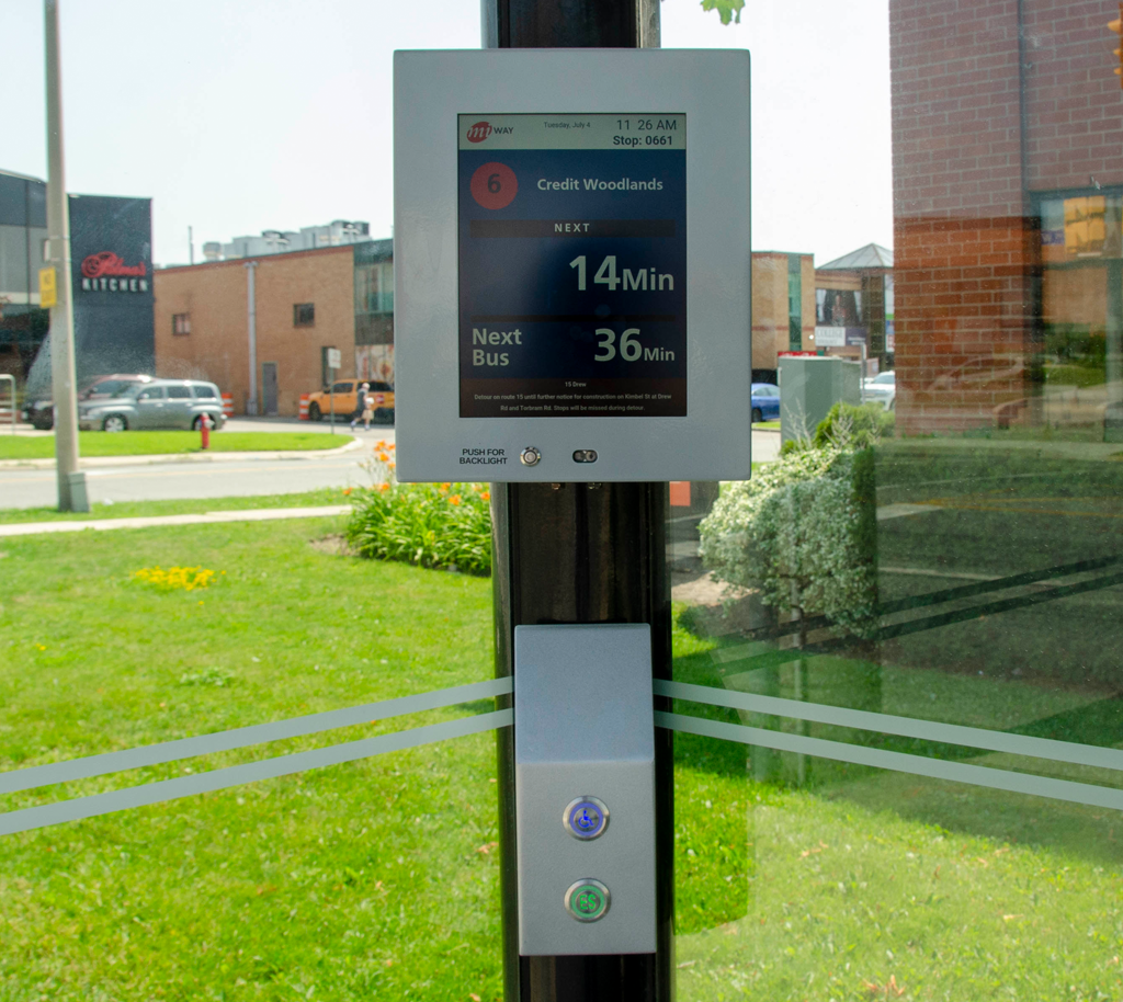 MiWay is testing new digital screens for enhanced bus shelters – MiWay