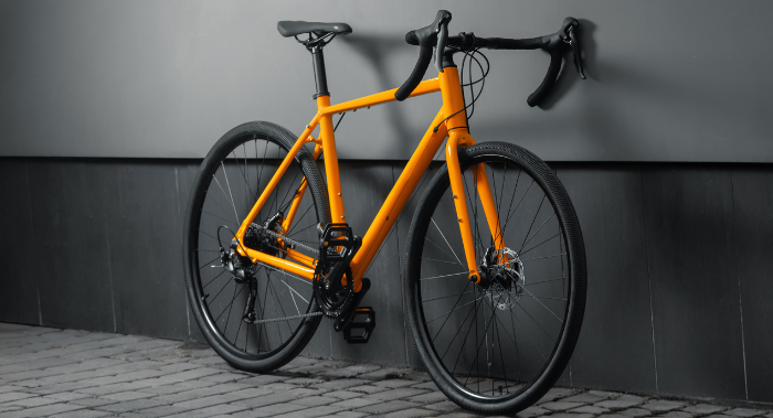 Bike leaning against a wall