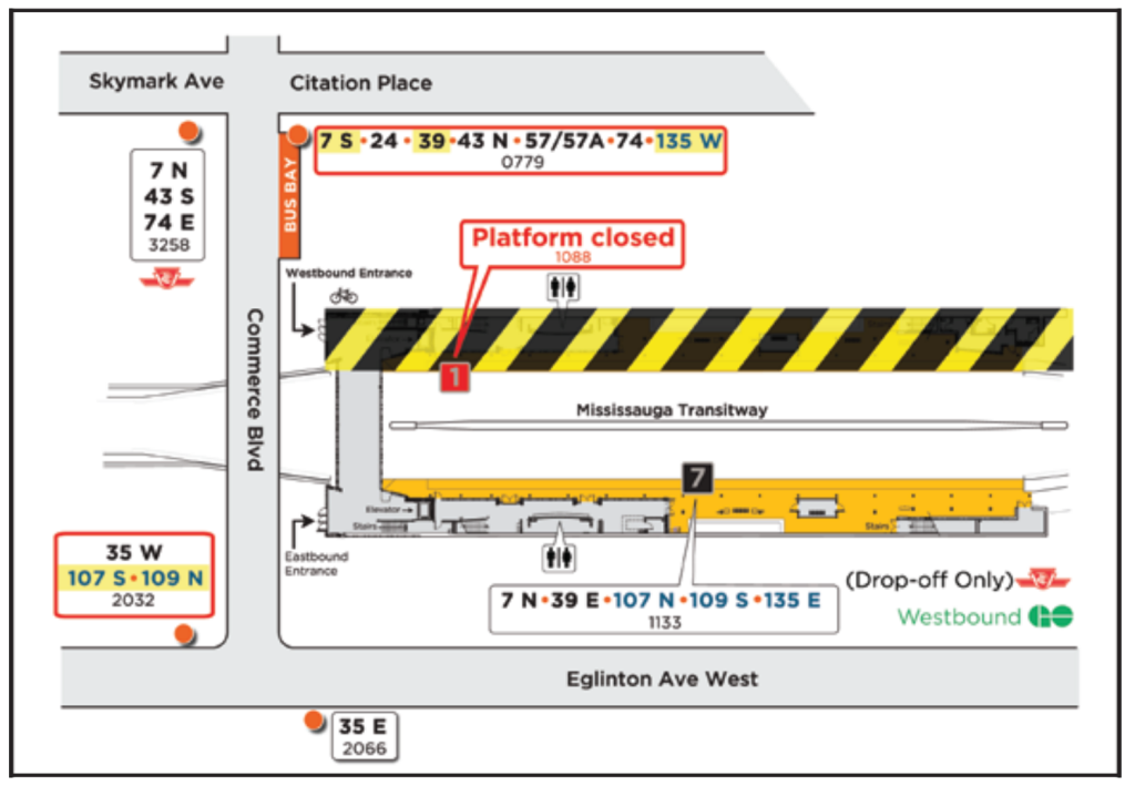 Renforth Station Terminal Map
