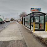 Stop #2607 - Enhanced Three-Door Shelter (Bollards and Landing Pad)